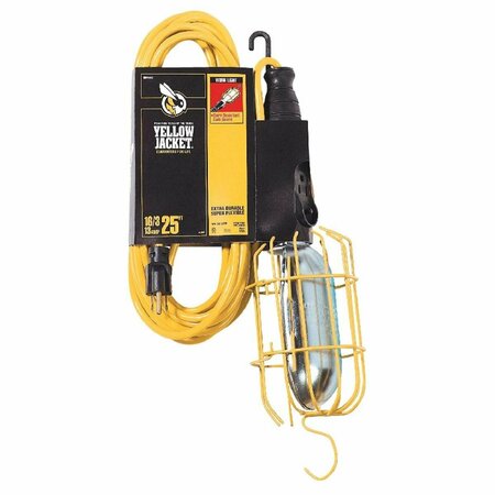 YELLOW JACKET 75W Incandescent Trouble Light with 25 Ft. Power Cord 2893